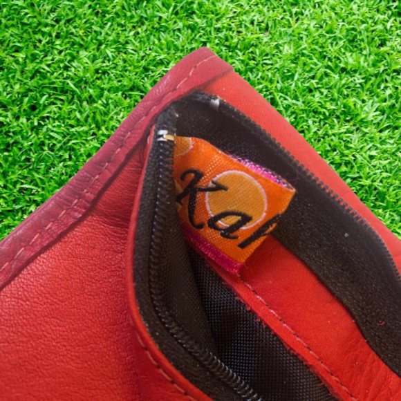 KAHLILA Red Tooled Leather Crossbody Wallet Purse Bag - Picture 14 of 16